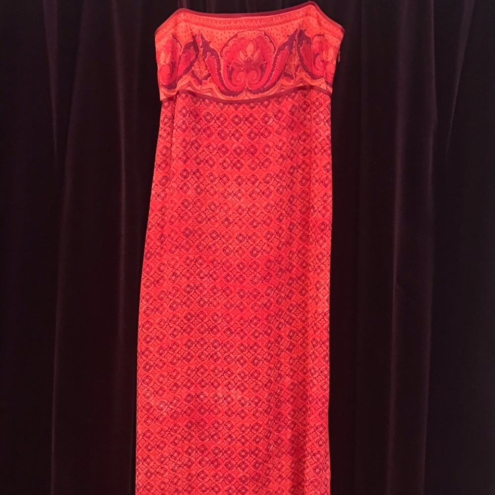 Laundry by Shelli Segal full length boho dress